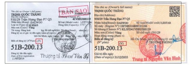 doi-ca-vet-xanh-chu-t-sang-vang-chu-v-vi-tram-dang-kiem-tu-choi-xet-tu-ngay-1-1-2025 Hướng Dẫn Đổi Giấy Phép Lái Xe Từ Hạng T Sang Hạng V: Quy Trình Và Chi Phí 2025